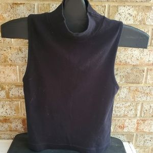 [Nuggets & Company] Black Sleeveless Turtleneck